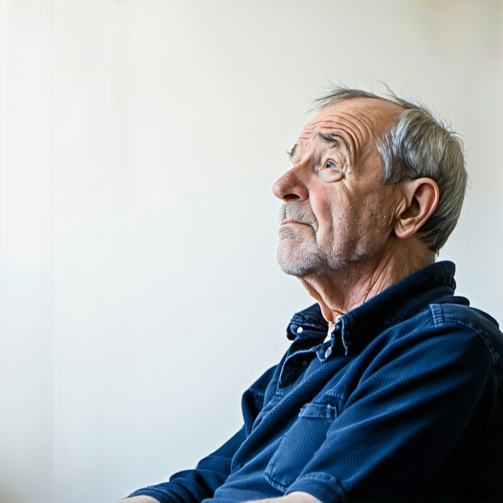 low anxiety older man