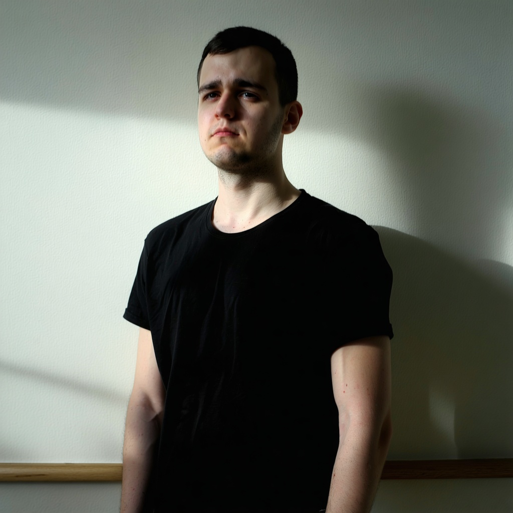 underweight man looking slightly vacant-1